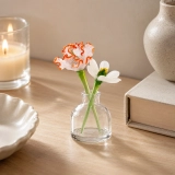 Mini January Birth Flower Vase Set – Handmade Glass Carnation & Snowdrop (5) Mini January Birth Flower Vase Set – Handmade Glass Carnation & Snowdrop (5)