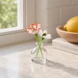Mini January Birth Flower Vase Set – Handmade Glass Carnation & Snowdrop (8) Mini January Birth Flower Vase Set – Handmade Glass Carnation & Snowdrop (8)