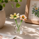 Mini November Chrysanthemum & Peony Glass Vase – Handmade 3-Piece Keepsake (8) Mini November Chrysanthemum & Peony Glass Vase – Handmade 3-Piece Keepsake (8)
