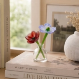 Mini Poppy & Gladiolus Glass Vase for August Birthdays – 3-Piece Keepsake (3) Mini Poppy & Gladiolus Glass Vase for August Birthdays – 3-Piece Keepsake (3)