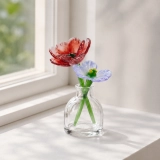 Mini Poppy & Gladiolus Glass Vase for August Birthdays – 3-Piece Keepsake (8) Mini Poppy & Gladiolus Glass Vase for August Birthdays – 3-Piece Keepsake (8)