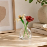 Mini Rose & Honeysuckle Glass Vase Arrangement for June Birthdays – 3-Piece Set (3) Mini Rose & Honeysuckle Glass Vase Arrangement for June Birthdays – 3-Piece Set (3)