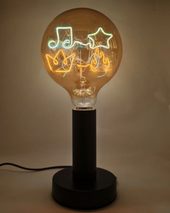 Customized Vintage-Style Art Lamp DIY Multi-Icon Globe G125 Filament LED Lamp