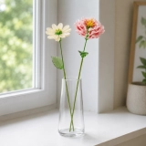 November Birth Flower Handmade Glass Chrysanthemum & Peony Set – 2-Stem Birthday Gift (8)