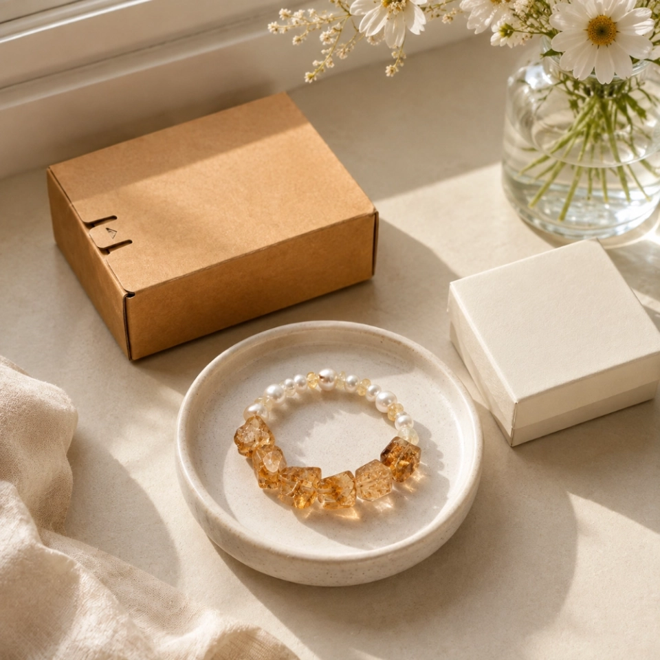 November Sunlit Grace Birthstone Bracelet – Brazilian Citrine, Freshwater Pearl & Citrine Chip Gift for Her (6) November Sunlit Grace Birthstone Bracelet – Brazilian Citrine, Freshwater Pearl & Citrine Chip Gift for Her (6)
