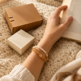 November Sunlit Grace Birthstone Bracelet – Brazilian Citrine, Freshwater Pearl & Citrine Chip Gift for Her (7) November Sunlit Grace Birthstone Bracelet – Brazilian Citrine, Freshwater Pearl & Citrine Chip Gift for Her (7)