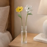 October Birth Flower Handmade Glass Marigold & White Cosmos Set – 2-Stem Birthday Gift (5) October Birth Flower Handmade Glass Marigold & White Cosmos Set – 2-Stem Birthday Gift (5)