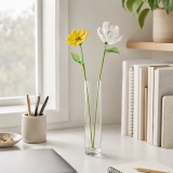 October Birth Flower Handmade Glass Marigold & White Cosmos Set – 2-Stem Birthday Gift (7) October Birth Flower Handmade Glass Marigold & White Cosmos Set – 2-Stem Birthday Gift (7)