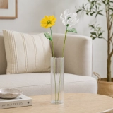 October Birth Flower Handmade Glass Marigold & White Cosmos Set – 2-Stem Birthday Gift (8)