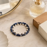 October Midnight Tourmaline Birthstone Bracelet – Black Tourmaline, Lapis Lazuli, Pearl & S925 Silver October Midnight Tourmaline Birthstone Bracelet – Black Tourmaline, Lapis Lazuli, Pearl & S925 Silver