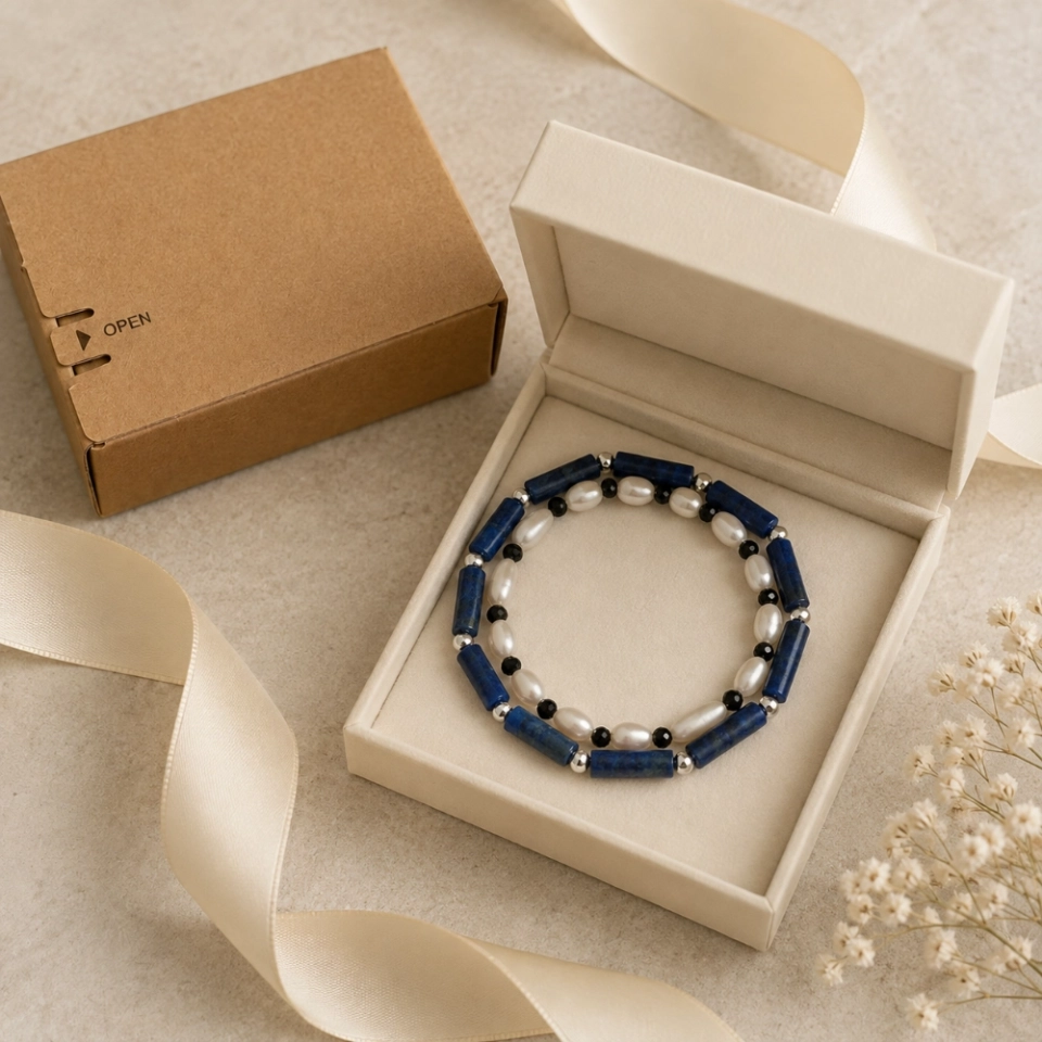 October Midnight Tourmaline Birthstone Bracelet – Black Tourmaline, Lapis Lazuli, Pearl & S925 Silver (3) October Midnight Tourmaline Birthstone Bracelet – Black Tourmaline, Lapis Lazuli, Pearl & S925 Silver (3)