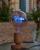 Customized Vintage Art Lamp Globe G125 Personalized Name Night Edison Bulb - Blue 5W E27 Dimmable (2)