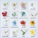 Personalized Handmade Glass Birth Flowers – Birthday Gift for Her, Mom, or Teacher, Perfect for Home Decoration (2)