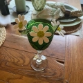 Customer reviews: Personalized Handmade Glass Birth Flowers – Birthday Gift for Her, Mom, or Teacher, Perfect for Home Decoration