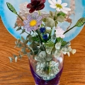Customer reviews: Personalized Handmade Glass Birth Flowers – Birthday Gift for Her, Mom, or Teacher, Perfect for Home Decoration