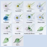 Personalized Handmade Glass Birth Flowers – Birthday Gift for Her, Mom, or Teacher, Perfect for Home Decoration (3)