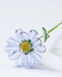 Personalized September Birth Flower – Glass Aster Keepsake, Symbol of Memory and Devotion, Handmade Floral Gift (2)
