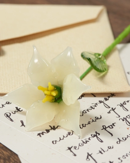 Preserved White Narcissus – Handmade March Birth Flower, Gift of New Beginnings and Hope