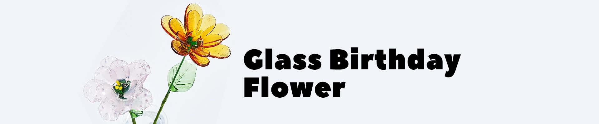 Handmade glass flowers