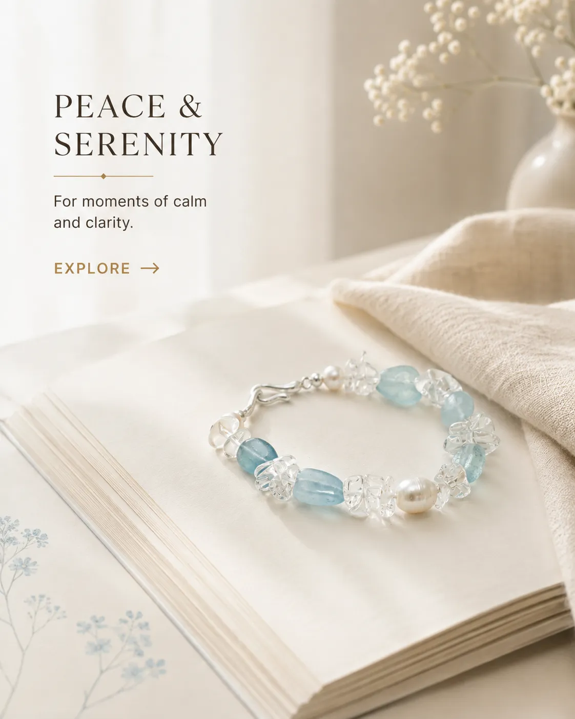 PEACE & SERENITY For moments of calm and clarity PEACE & SERENITY For moments of calm and clarity