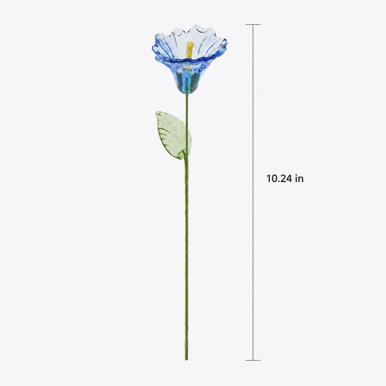 1024 inch handmade blue morning glory glass flower single stem 1024 inch handmade blue morning glory glass flower single stem