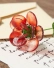 Red Rose Handmade Glass Flower – July Birth Flower Gift, Eternal Symbol of Love and Memory