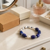 September Celestial Lapis Birth Month Bracelet – Lapis Lazuli, Freshwater Pearl & Blue Bead Gift for Her (3) September Celestial Lapis Birth Month Bracelet – Lapis Lazuli, Freshwater Pearl & Blue Bead Gift for Her (3)