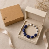 September Celestial Lapis Birth Month Bracelet – Lapis Lazuli, Freshwater Pearl & Blue Bead Gift for Her (4) September Celestial Lapis Birth Month Bracelet – Lapis Lazuli, Freshwater Pearl & Blue Bead Gift for Her (4)